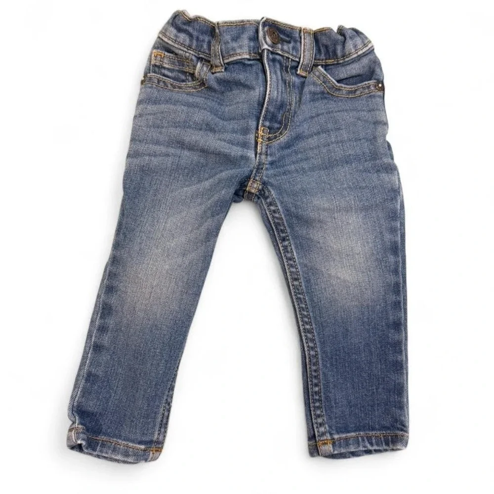 OshKosh B'gosh Baby Skinny Jeans Medium Wash Denim Pants 6-9 Months 9M